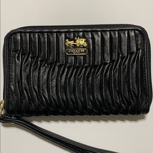 Coach gathered wristlet